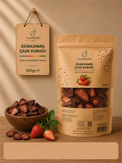 Dilimlenmiş Çilek Kurusu | 100 g