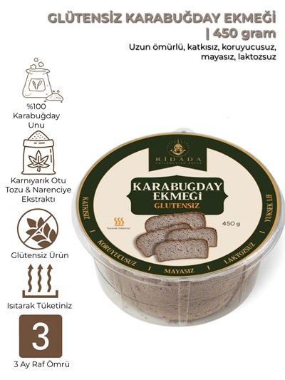 Glutensiz Karabuğday Ekmeği | 450 gr