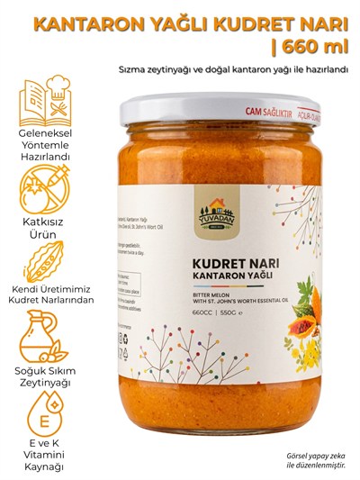 Kantaron Yağlı Kudret Narı | 660 ml