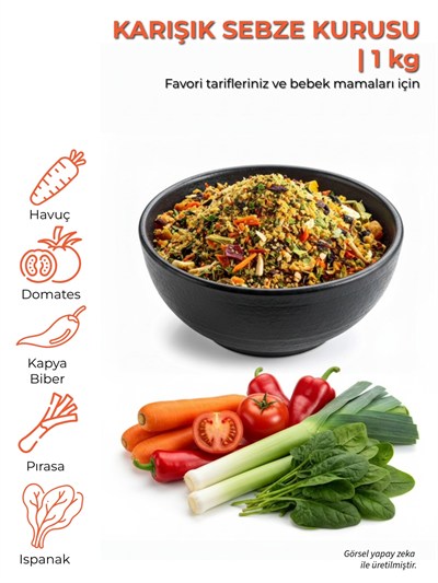 Karışık Sebze Kurusu | 1 kg