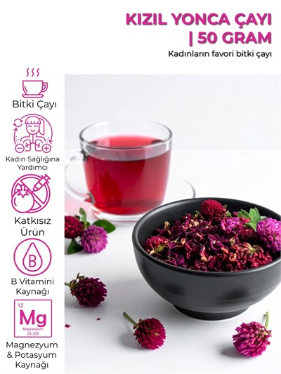 Kızıl Yonca Kurusu | 50 gr - Özel Bitki Çayı