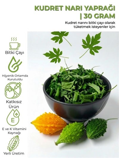 Kudret Narı Yaprağı - Kudret Narı Bitki Çayı | 30 g