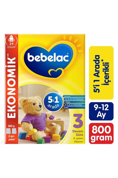 3 Devam Sütü 9-12 Ay 800 Gr