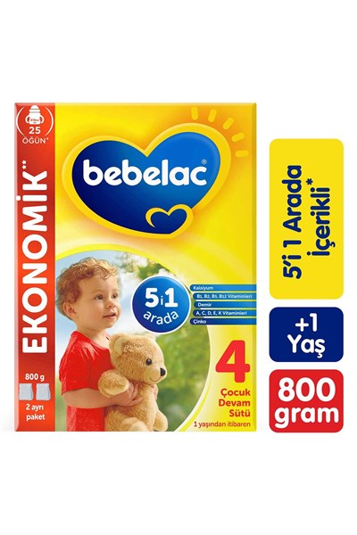 4 Çocuk Devam Sütü 1 Yaş+ 800 Gr