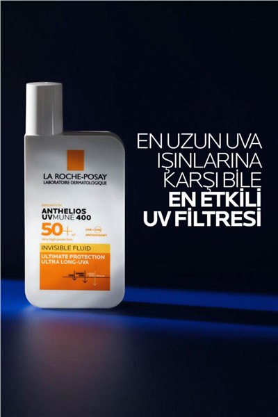 Anthelios Uvmune Fluid SPF+50 Tüm Ciltler İçin Yüksek Korumalı Yüz Güneş Kremi