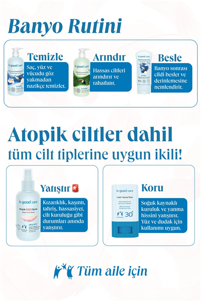 Atocare Atopik Şampuan Saç Vücut Temizleyici Ve Nemlendirici Bebek Çocuk Yetişkin 500 ml