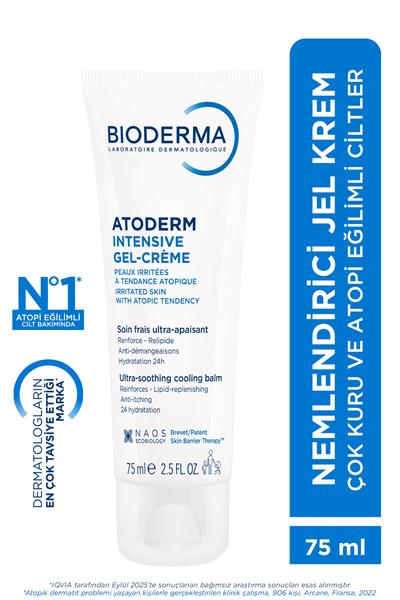 Atoderm Intensive Gel Cream Kuru, Atopi Eğilimli Cilt Niasinamid İçeren Nemlendirici Jel Krem 75 ml