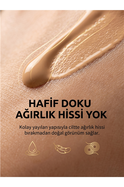 Be Bright Likit Fondöten Medium SPF50+ | UVA&UVB Güneş Koruyucu | Yüksek Kapatıcı Fondöten | 33 ml