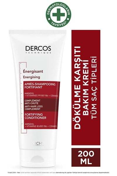 Dercos Energisant Saç Dökülmesi Karşıtı Saç Kremi 200 ml 3337875678094
