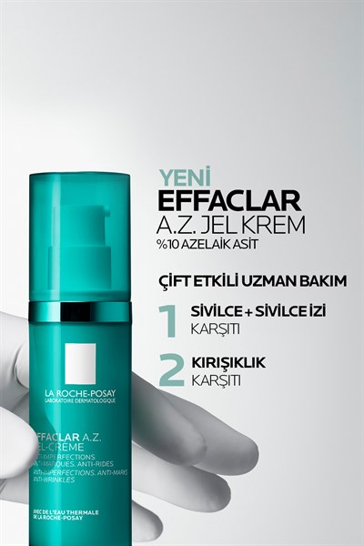 Effaclar A.Z. %10 Azelaik Asit İçeren & İzi & Kırışıklık Karşıtı Jel Krem 40ml