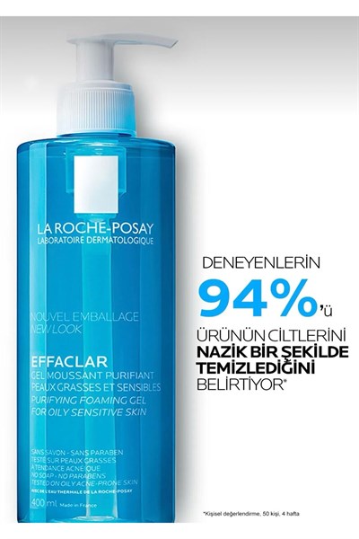 Effaclar Jel Yağlı/Akneye Eğilim Gösteren Ciltler Için Yüz Temizleme Jeli 400 ml 3337872411991