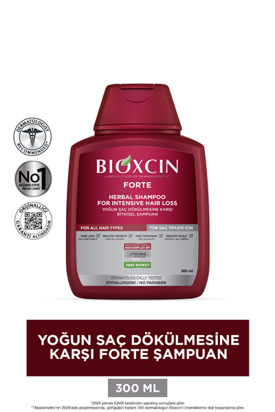 Forte Şampuan Tüm Saç Tipleri Için 3x300ml - Yoğun Dökülme Şampuanı Avantajlı Paket