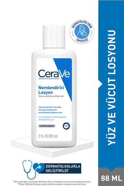 Hyalüronik Asit & Seramid İçerikli Kuru Ciltler İçin Nemlendirici Losyon 88 ML