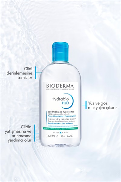 Hydrabio H2O Micellar 2li Avantajlı Set Nemlendirici Makyaj Temizleme Suyu 2x500 ml