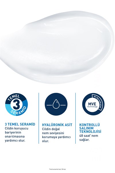 Kuru Ciltler için Seramid & Hyalüronik Asit İçeren Nemlendirici Yüz ve Vücut Kremi 454g