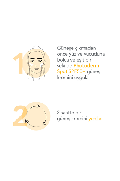 Photoderm Spot SPF 50+ Leke Karşıtı Tüm Ciltler için Yüz & Vücut Güneş Kremi 150 ML