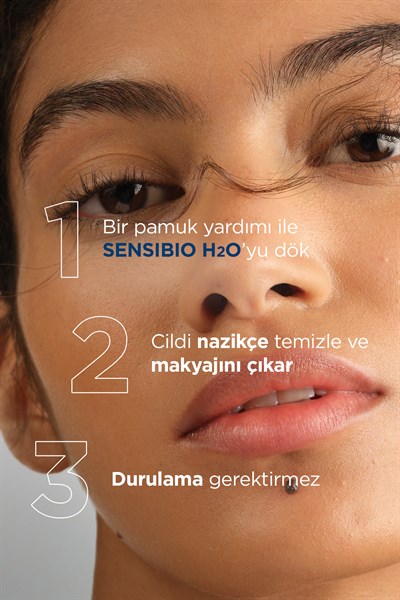 Sensibio H2O Hassas ve Normal Ciltler için Micellar Arındırıcı Makyaj Temizleme Suyu 850 ML