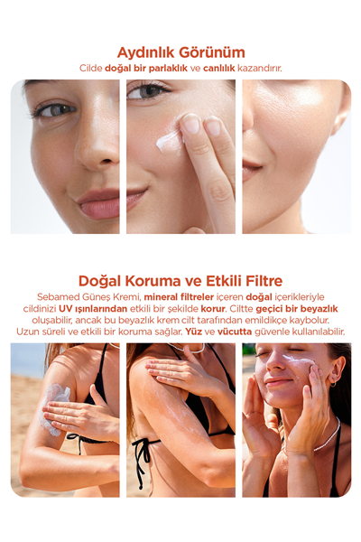 Sun Care SPF 50+ UVA / UVB Filtresi ve E Vitamini Üçlü Yüksek Koruma Çok Yönlü Güneş Kremi 75 ml
