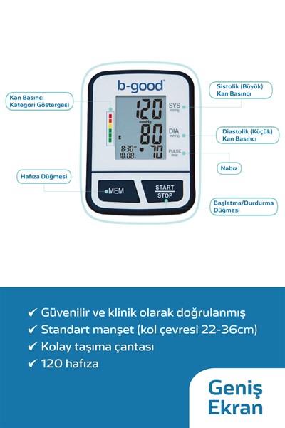 Tam Otomatik Koldan Dijital Tansiyon Aleti