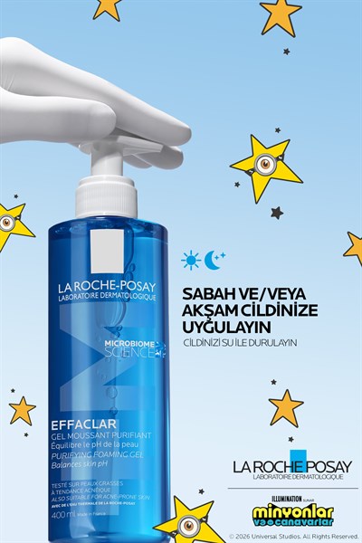 Yağlı ve Akneye Eğilimli Ciltler için Effaclar Yüz Temizleme Jeli 400 ml