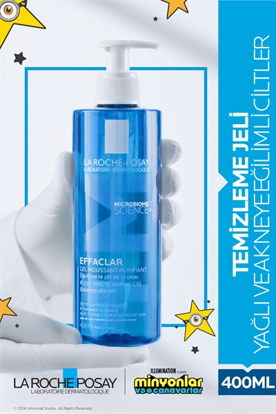 Yağlı ve Akneye Eğilimli Ciltler için Effaclar Yüz Temizleme Jeli 400 ml
