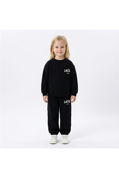 Neo Kids Çocuk Eşofman Takımı – Siyah Oversize Spor Kombin