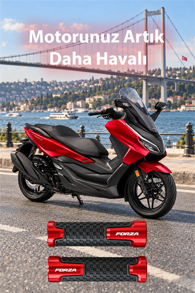 Honda Forza Uyumlu Alüminyum Elcik 2018-2026 Cnc Kırmızı