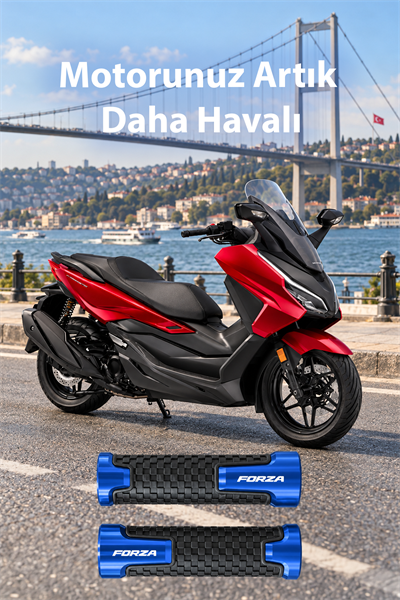 Honda Forza Uyumlu Alüminyum Elcik 2018-2026 Cnc Mavi