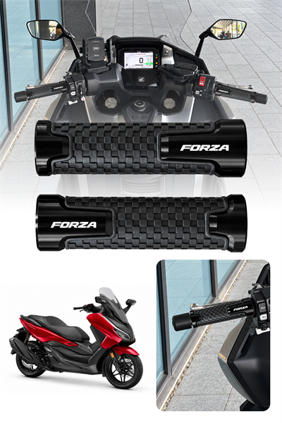 Honda Forza Uyumlu Alüminyum Elcik 2018-2026 Cnc Siyah