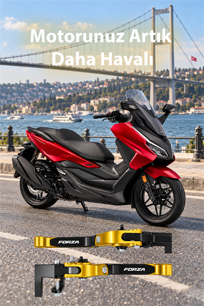 Honda Forza Uyumlu El Frenli Manet 2021-2026 Cnc Gold