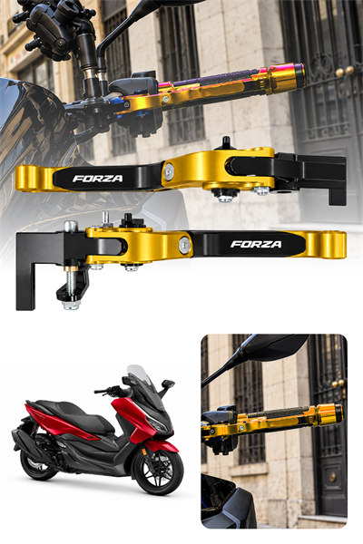 Honda Forza Uyumlu El Frenli Manet 2021-2026 Cnc Gold
