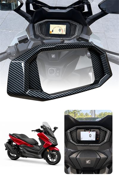 Honda Forza Uyumlu Kadran Çerçevesi TFT Ekran Karbon Desen