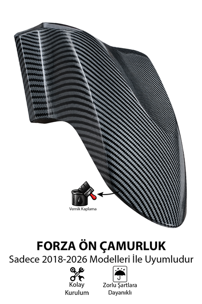 Honda Forza Uyumlu Ön Çamurluk 2018-2026 Karbon Desen