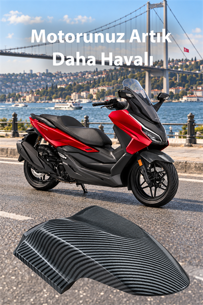 Honda Forza Uyumlu Ön Çamurluk 2018-2026 Karbon Desen