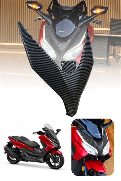 Honda Forza Uyumlu Ön V 2018-2026 Karbon Desen