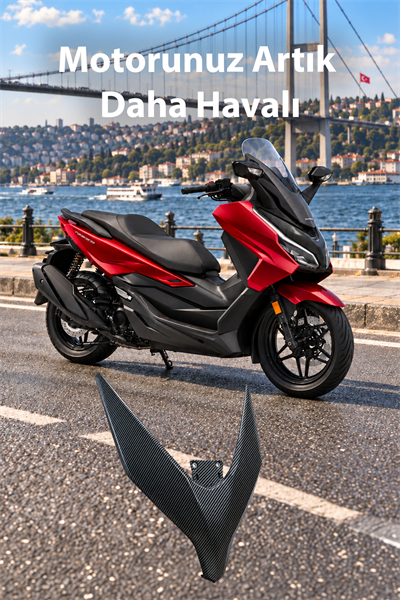 Honda Forza Uyumlu Ön V 2018-2026 Karbon Desen
