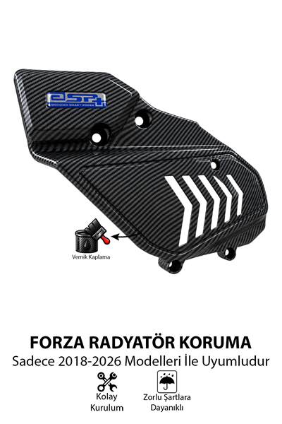 Honda Forza Uyumlu Radyatör Koruma 2018-2026 Karbon Desen
