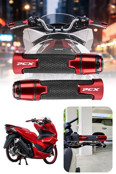 Honda Pcx Uyumlu Alüminyum Elcik 2020-2026 Cnc Kırmızı