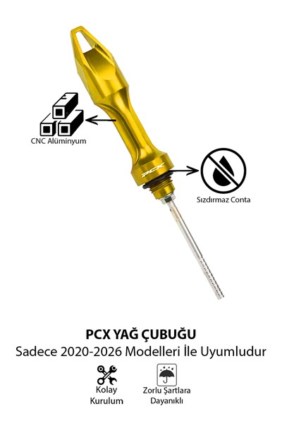 Honda Pcx Uyumlu Yağ Çubuğu 2020-2026 Cnc Gold