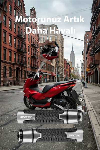 Honda Pcx Uyumlu Alüminyum Elcik 2020-2026 Cnc Gümüş
