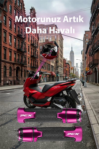 Honda Pcx Uyumlu Alüminyum Elcik 2020-2026 Cnc Mor