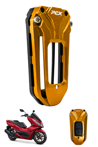 Honda Pcx Uyumlu Anahtar Kılıfı 2021-2026 Cnc Gold