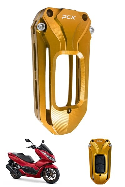 Honda Pcx Uyumlu Anahtar Kılıfı 2021-2026 Cnc Gold