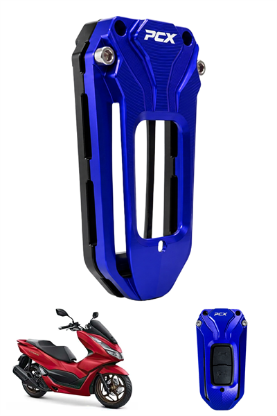 Honda Pcx Uyumlu Anahtar Kılıfı 2021-2026 Cnc Mavi