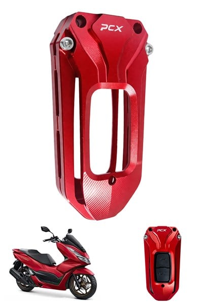 Honda Pcx Uyumlu Anahtar Kılıfı 2021-2026 Cnc Kırmızı
