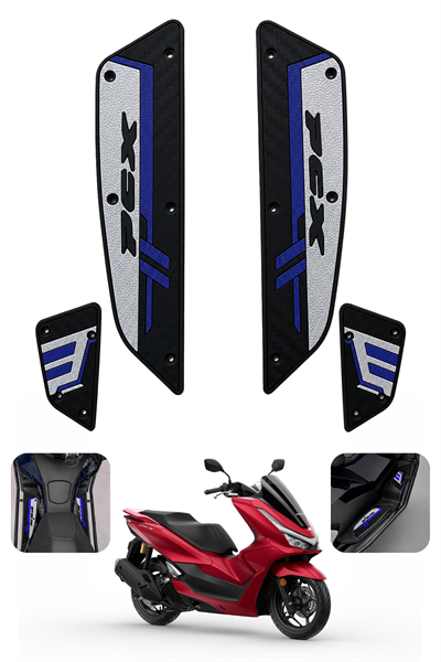 Honda Pcx Uyumlu Basamak Seti 2025-2026 Silikon V1 Mavi