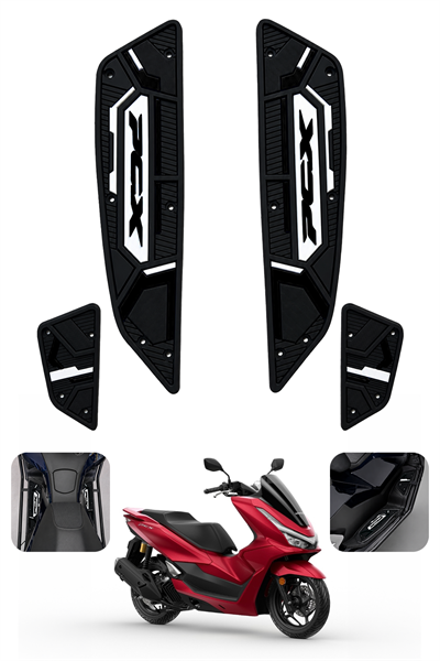 Honda Pcx Uyumlu Basamak Seti 2025-2026 Silikon V2 Siyah