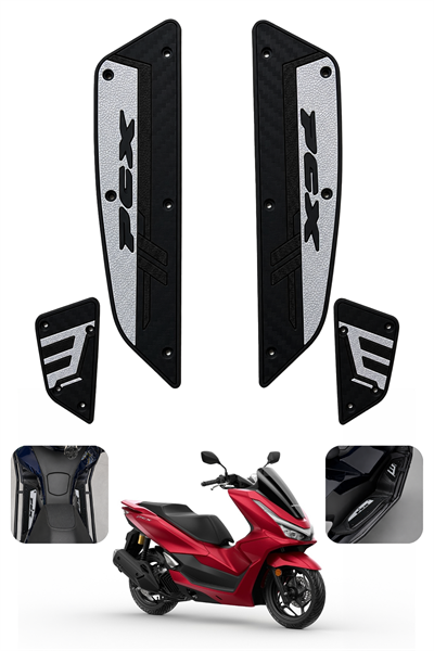 Honda Pcx Uyumlu Basamak Seti 2025-2026 Silikon V1 Siyah 