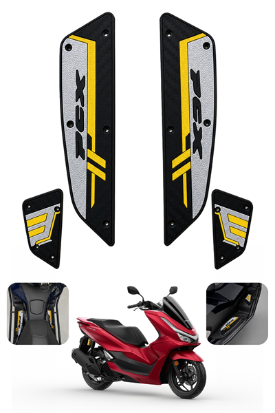 Honda Pcx Uyumlu Basamak Seti 2025-2026 Silikon V1 Sarı