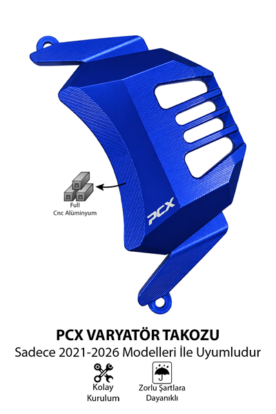 Honda Pcx Uyumlu Debriyaj Koruma Takozu 2021-2026 Cnc Mavi